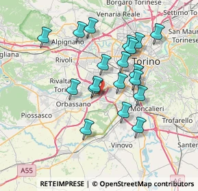 Mappa 10092 Beinasco TO, Italia (6.40368)