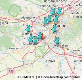 Mappa 10092 Beinasco TO, Italia (6.02364)