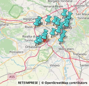 Mappa 10092 Beinasco TO, Italia (6.068)