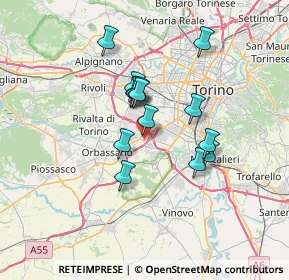 Mappa 10092 Beinasco TO, Italia (5.38857)
