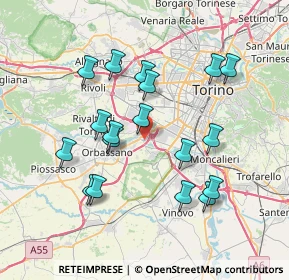 Mappa 10092 Beinasco TO, Italia (7.155)