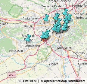 Mappa 10092 Beinasco TO, Italia (6.32684)