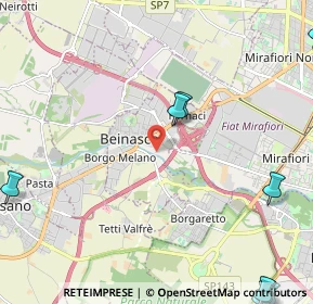 Mappa 10092 Beinasco TO, Italia (3.78364)