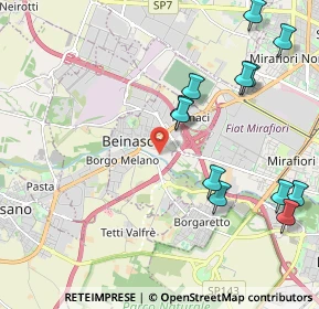 Mappa 10092 Beinasco TO, Italia (2.41667)