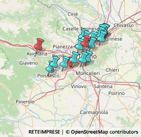 Mappa 10092 Beinasco TO, Italia (11.27222)