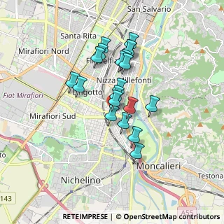 Mappa Corso Piero Maroncelli, 10127 Torino TO, Italia (1.4005)