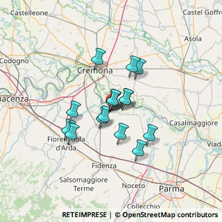 Mappa Via delle Rimembranze, 43010 Polesine Parmense PR, Italia (9.42625)