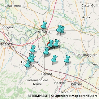 Mappa Via Guglielmo Marconi, 43010 Polesine Parmense PR, Italia (9.68625)