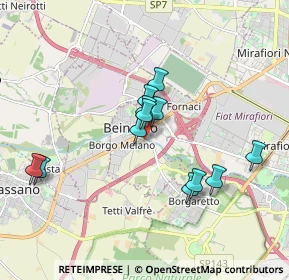 Mappa Strada Borgaretto, 10092 Beinasco TO, Italia (1.58667)