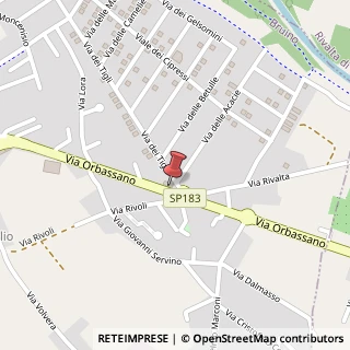 Mappa Via Orbassano, 93, 10090 Bruino, Torino (Piemonte)