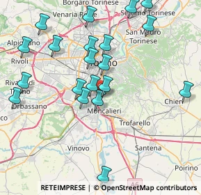 Mappa Via Oristano, 10133 Torino TO, Italia (8.6385)