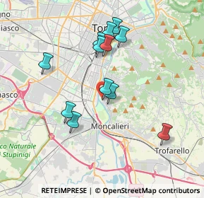 Mappa Via Oristano, 10133 Torino TO, Italia (3.42167)