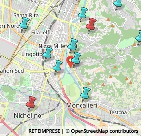 Mappa Via Oristano, 10133 Torino TO, Italia (2.25273)