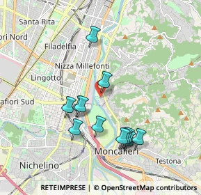 Mappa Via Oristano, 10133 Torino TO, Italia (1.75583)