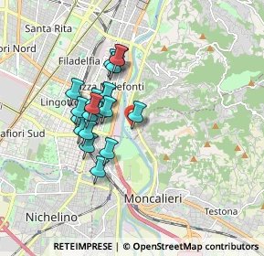 Mappa Via Oristano, 10133 Torino TO, Italia (1.4055)