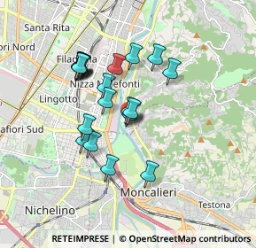 Mappa Via Oristano, 10133 Torino TO, Italia (1.488)