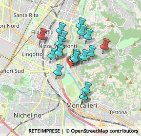 Mappa Via Oristano, 10133 Torino TO, Italia (1.2905)
