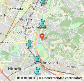 Mappa Via Oristano, 10133 Torino TO, Italia (3.36364)