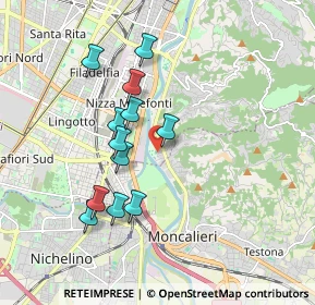 Mappa Via Oristano, 10133 Torino TO, Italia (1.64333)