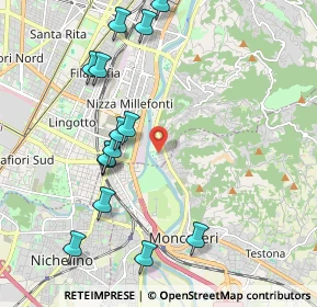 Mappa Via Oristano, 10133 Torino TO, Italia (2.23857)