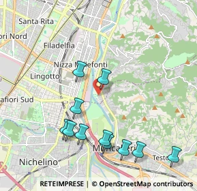 Mappa Via Oristano, 10133 Torino TO, Italia (2.15909)