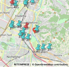 Mappa Via Oristano, 10133 Torino TO, Italia (2.30882)