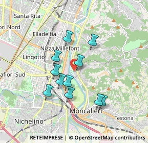 Mappa Via Oristano, 10133 Torino TO, Italia (1.48909)