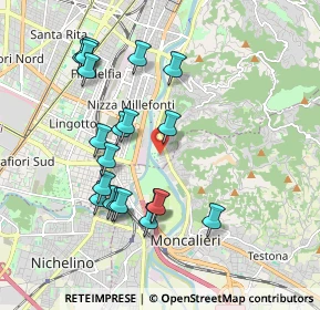 Mappa Via Oristano, 10133 Torino TO, Italia (1.899)