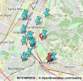 Mappa Via Oristano, 10133 Torino TO, Italia (1.849)