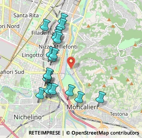 Mappa Via Oristano, 10133 Torino TO, Italia (1.844)
