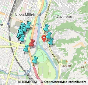 Mappa Via Oristano, 10133 Torino TO, Italia (0.9405)