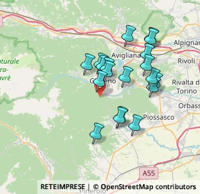 Mappa Borgata Veneria, 10094 Giaveno TO, Italia (6.11737)