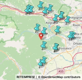 Mappa Borgata Veneria, 10094 Giaveno TO, Italia (8.69)