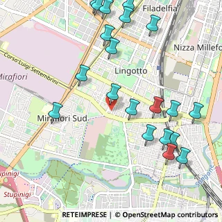 Mappa Corso Croce Benedetto, 10135 Torino TO, Italia (1.2935)