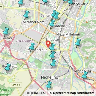 Mappa Corso Croce Benedetto, 10135 Torino TO, Italia (3.225)