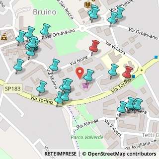 Mappa Via Torino, 10090 Bruino TO, Italia (0.16296)
