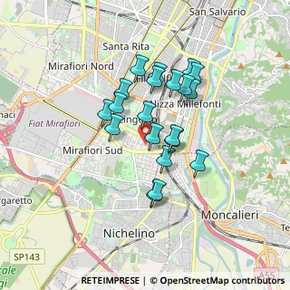 Mappa Via Duino, 10127 Torino TO, Italia (1.3965)
