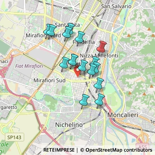 Mappa Via Duino, 10127 Torino TO, Italia (1.43938)