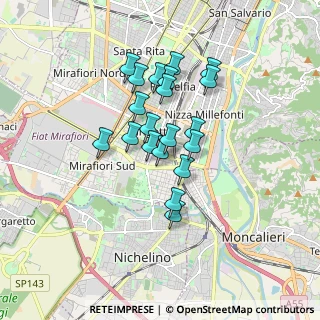 Mappa Via Duino, 10127 Torino TO, Italia (1.3355)