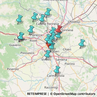Mappa Via Tonale, 10127 Torino TO, Italia (14.08529)