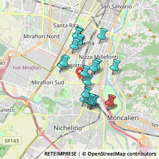 Mappa Via Tonale, 10127 Torino TO, Italia (1.5075)