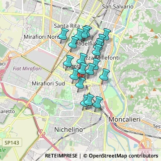 Mappa Via Tonale, 10127 Torino TO, Italia (1.359)