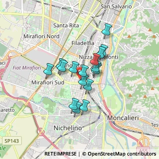 Mappa Via Tonale, 10127 Torino TO, Italia (1.25125)