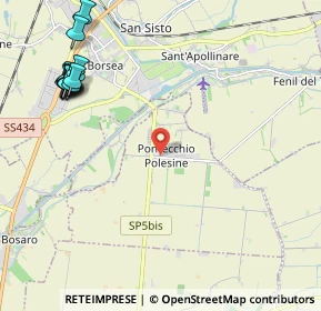 Mappa Via Roma, 45030 Pontecchio Polesine RO, Italia (2.83917)