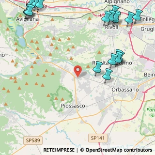 Mappa Via del Mulino, 10080 Bruino TO, Italia (6.7235)