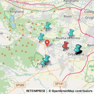 Mappa Via del Mulino, 10080 Bruino TO, Italia (4.621)