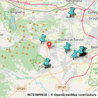 Mappa Via del Mulino, 10080 Bruino TO, Italia (4.9395)
