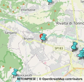 Mappa Via Rivalta, 10090 Bruino TO, Italia (3.62214)