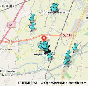 Mappa Via Bassa Cornè, 45031 Arquà Polesine RO, Italia (1.76)