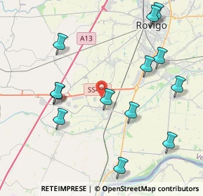 Mappa Via Bassa Cornè, 45031 Arquà Polesine RO, Italia (4.67538)